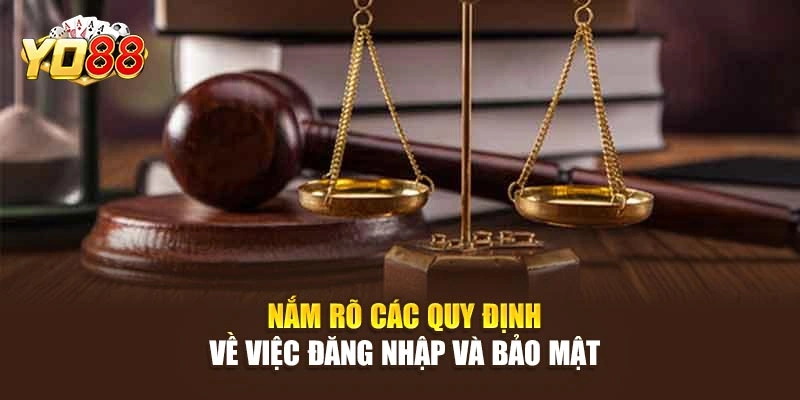 Nắm rõ các quy định về việc đăng nhập và bảo mật